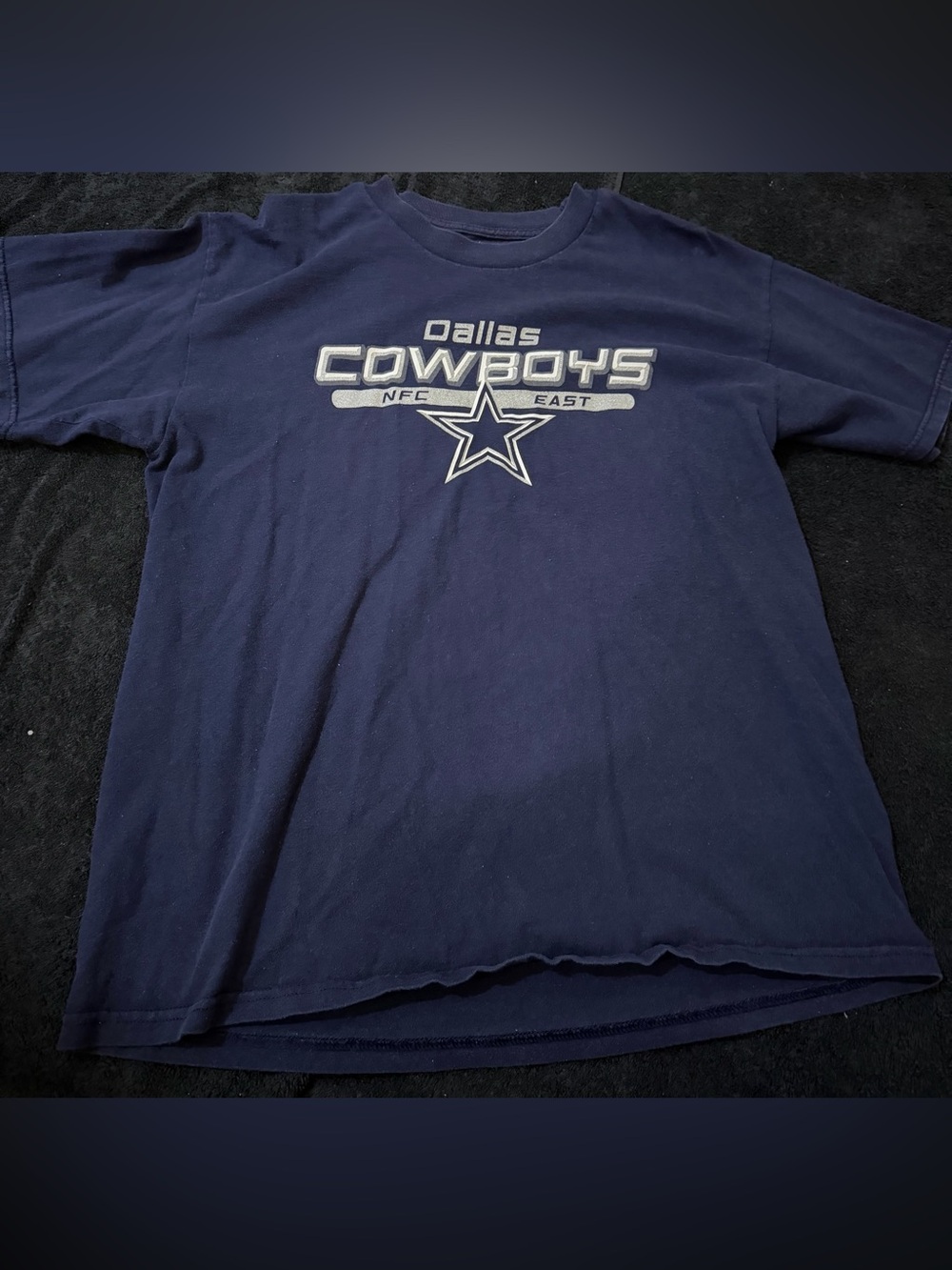 NFL Dallas Cowboys Navy Short-Sleeve Tee with White Logo
